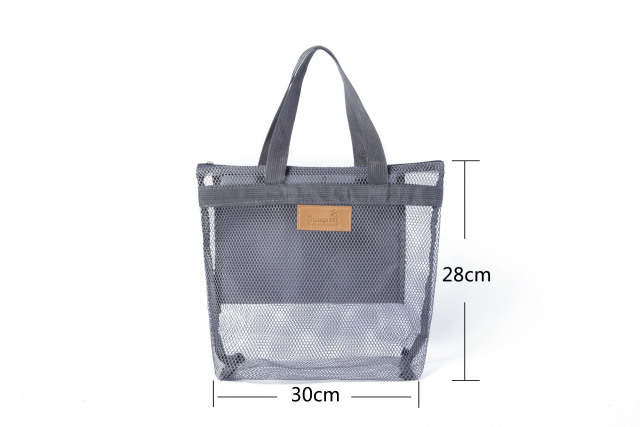 ManZhong China Wholesale Outdoor Travel Mesh Beach Storage Bag Women Tote Bag