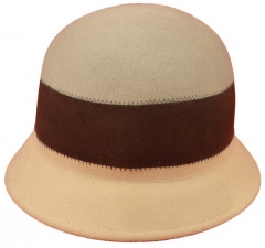 100% Wool Felt Cloche