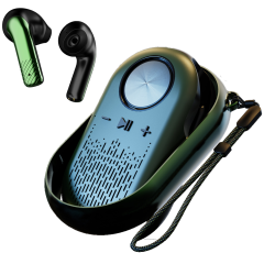 ES-202 Rotary type Tws Noise-reduction Earphones Bluetooth Speaker 2 in 1