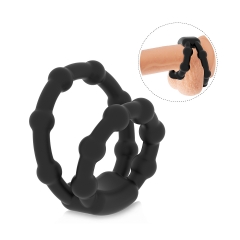 Silicone Dual Penis Ring, Premium Stretchy Longer Harder Stronger Erection Cock Ring Erection Enhancing Sex Toy for Man or Couples Play