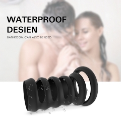 Silicone Penis Rings Enhancer Sleeve for Longer Harder Stronger and Enhancing Adult Sex Toys for Male Erection