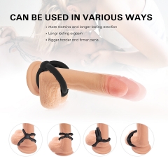 Cock Rings Silicone Love Rings Crossed Penis Rings for Men