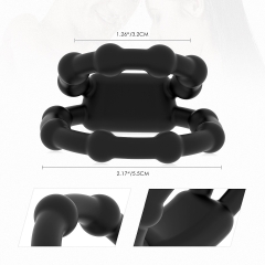 Silicone Dual Penis Ring, Premium Stretchy Longer Harder Stronger Erection Cock Ring Erection Enhancing Sex Toy for Man or Couples Play