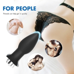 3Pcs Vibrating Butt Plug Set Anal Plug Training Kit, 10 Vibration Modes Anal Sex Toys with Suction Cup Base for Male, Female and Beginner