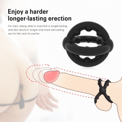 Cock Rings Silicone Love Rings Crossed Penis Rings for Men