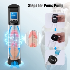 Electric Vacuum Vibrating Penis Pump with Pocket Pussy - 6 Suction & 9 Vibration Intensities, Penis Enlargement Extend Pump, Male Stamina Trainer for Bigger, Stronger Erections