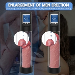 Electric Penis Vacuum Pump with 6 Suction Intensities, Rechargeable Automatic High-Vacuum Penis Enlargement Extend Pump, Penis Enlarge Air Pressure Device for Stronger Bigger Erections