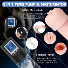 Electric Penis Vacuum Pump with 6 Suction Intensities, Rechargeable Automatic High-Vacuum Penis Enlargement Extend Pump, Penis Enlarge Air Pressure Device for Stronger Bigger Erections