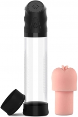 Vacuum Penis Pump Enlargement Device Set, Male Penis Enlarger Sex Toys with 4 Suction Intensities for Enhancing Erection with Masturbation Sleeve Stroke