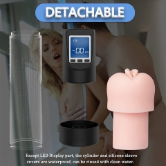 Electric Penis Vacuum Pump with 6 Suction Intensities, Rechargeable Automatic High-Vacuum Penis Enlargement Extend Pump, Penis Enlarge Air Pressure Device for Stronger Bigger Erections