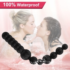 Adult Anal Plug Double Sided Beads Anal Prober For Men, Women, Couple