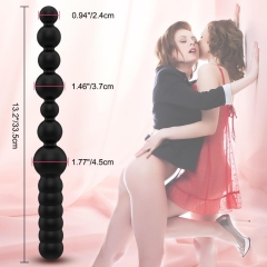 Adult Anal Plug Double Sided Beads Anal Prober For Men, Women, Couple