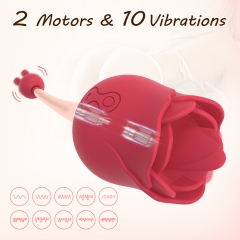 Rose Toys for Women, Clitoral High-Frequency & Tongue Licking G-Spot Rose Vibrator, Nipples Clitoris Massager Tongue Licker Stimulator, Adult Sex Toys for Women Couples Masturbation