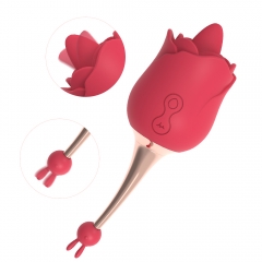 Rose Toys for Women, Clitoral High-Frequency & Tongue Licking G-Spot Rose Vibrator, Nipples Clitoris Massager Tongue Licker Stimulator, Adult Sex Toys for Women Couples Masturbation