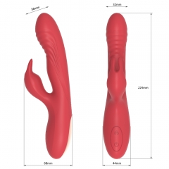Rabbit Vibrators Clitoris G-Spot Stimulators - 10 Vibrations with Heating Function for Women - Waterproof Rechargeable Quiet Private Adult Sex Toy