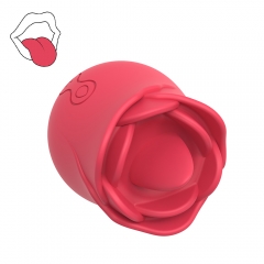 Rose Toys for Women, Clitoral Tongue Licking G-Spot Rose Vibrator, Nipples Clitoris Massager Tongue Licker Stimulator, Adult Sex Toys for Women Couples Masturbation