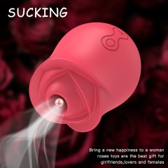 Rose Sucking Vibrator Erotic Nipple Oral Sucker Clitoris Stimulation Powerful Vibrators Sex Toys for Women small Adult toys