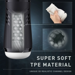 Automatic Male Masturbators Cup with 3 Suction&Vibration,Male Masturbator Stroker Men’s Sex Toys,Electric Pocket Pussy 3D Textured for Men Masturbation