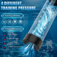 Waterproof Electric Penis Pump, Adult Sex Toys Dick Enlarger for Men Erection, Air Water Extender with 4 Training Pressure and 3 Suction Modes, Automatic Male Masturbator with Penis Rings and Mini Pocket Pussy