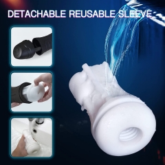 Male Masturbator Cup Automatic Stroker with Suction & Vibration Heating for Men Masturbation, Vibrating Masturbation Cups Pocket Pussy 3D Realistic Texture, Adult Oral Blowjob Sex Toys for Men