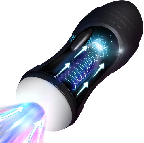 Male Masturbator Cup Automatic Stroker with Suction & Vibration Heating for Men Masturbation, Vibrating Masturbation Cups Pocket Pussy 3D Realistic Texture, Adult Oral Blowjob Sex Toys for Men