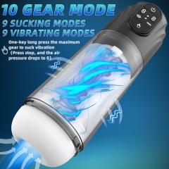 Male Masturbators Cup with 10 Vibrating & Suction Modes