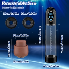 Adult Toys Penis Enlargement Extend Vacuum Pumps Air Pressure Device with 6 Suction