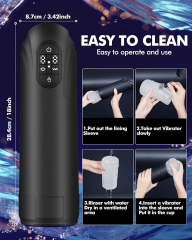 Automatic Sucking and Vibrating Male Masturbator Waterproof