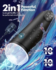 Automatic Sucking and Vibrating Male Masturbator Waterproof