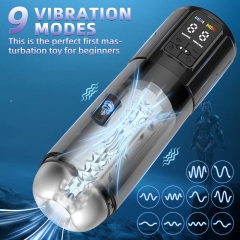 Waterproof Automatic Male Masturbator Sex Toys for Men - Adult Toy Male Sex Toys with 9 Thrusting & 9 Suction Modes, Pocket Pussy Sex Machine