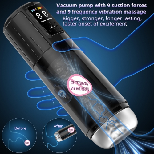 Waterproof Automatic Male Masturbator Sex Toys for Men - Adult Toy Male Sex Toys with 9 Thrusting & 9 Suction Modes, Pocket Pussy Sex Machine