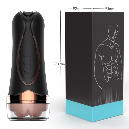 Waterproof Vibrating Male Masturbator Squeezable Pocket Pussy for Men