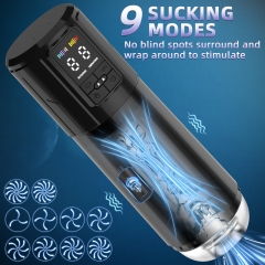 Waterproof Automatic Male Masturbator Sex Toys for Men - Adult Toy Male Sex Toys with 9 Thrusting & 9 Suction Modes, Pocket Pussy Sex Machine