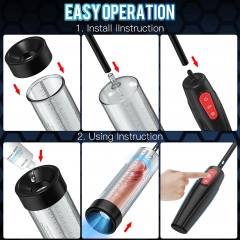 Penis Vacuum Pump, Manual Penis Enlarger Enlargement Extend Pump Air Pressure Device, Adult Male Sex Toys for Men Stronger Bigger Erections with 3pcs Suction Sleeves