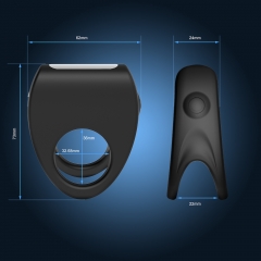 Waterproof Silicone vibrating Ring