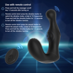 Remote control vibrating anal plug