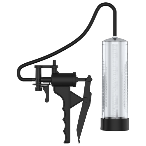 Manual Vacuum Penis Pump | Hand Operated Male Enhancement Trainer with Medium Black Silicone Seal