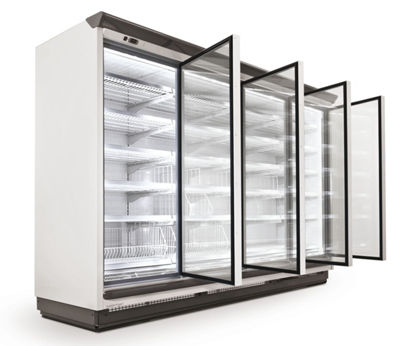 glass door freezer,merchandising freezer,3 glass door freezer,glass
