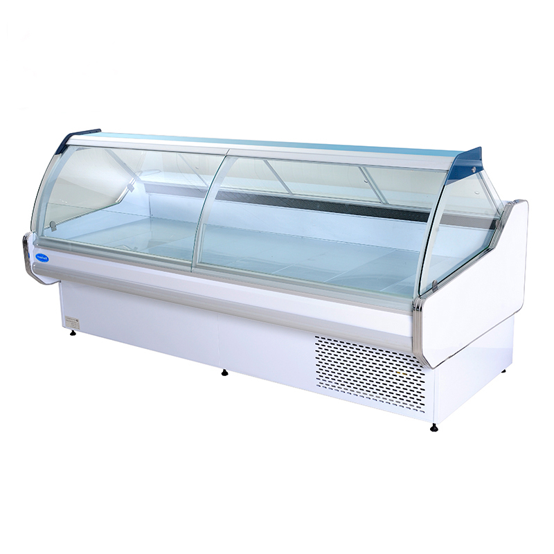 Commercial Meat Display Chiller Deli Fridge Glass Door Deli Showcase