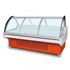 Fresh Meat Chiller Deli Food Display Cabinet