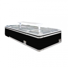 Hot Selling Supermarket Island Freezer Commercial Frozen Food Display Chiller