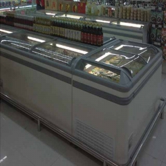 Hot Selling Supermarket Island Freezer Commercial Frozen Food Display Chiller