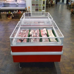 Supermarket Island Freezer Single Island Display Chiller Chest Display Island Fridge