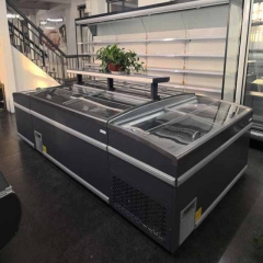 Hot Selling Supermarket Island Freezer Commercial Frozen Food Display Chiller