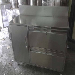 Kitchen Work Table Freezer Stainless Steel Refrigerator Display Table Fridge
