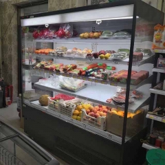 Supermarket Open Display Refrigerator Vertical Open Display Freezer Countertop Display Fridge