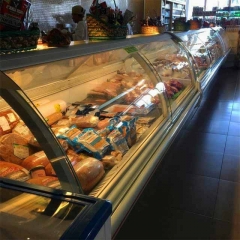 Commercial Deli Food Display Showcase Glass Door Deli Meat Freezer Deli Display Fridge Cabinet