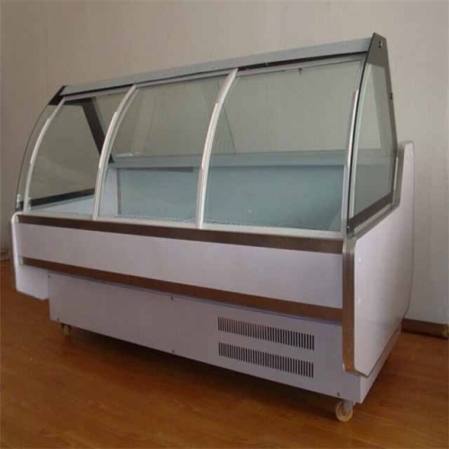 Commercial Meat Shop Open Display Cooler Supermarket Horizontal Meat Display Fresh Meat Open Fridge