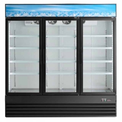 Countertop Glass Door Refrigerator