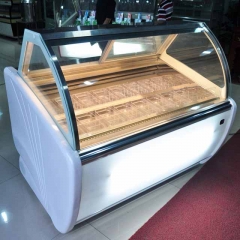 Ice Cream Dipping Cabinet Fridge Food Service Display Cooler Counter Top Ice Cream Chiller